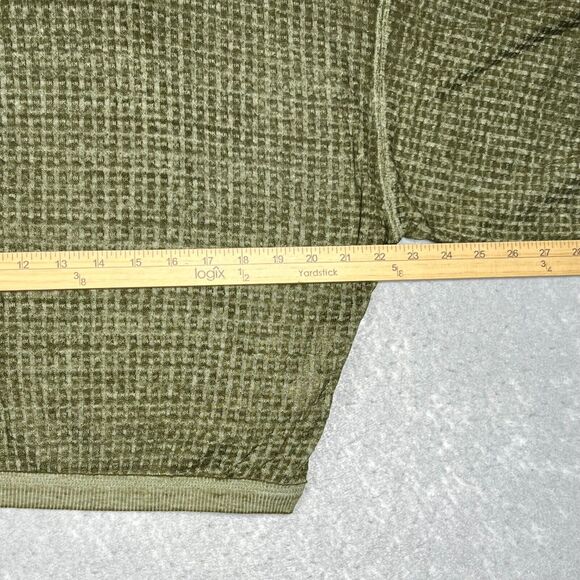 We The Free South Side Thermal Top Womens Small Olive Green V-neck Dolman Sleeve - Picture 6 of 13